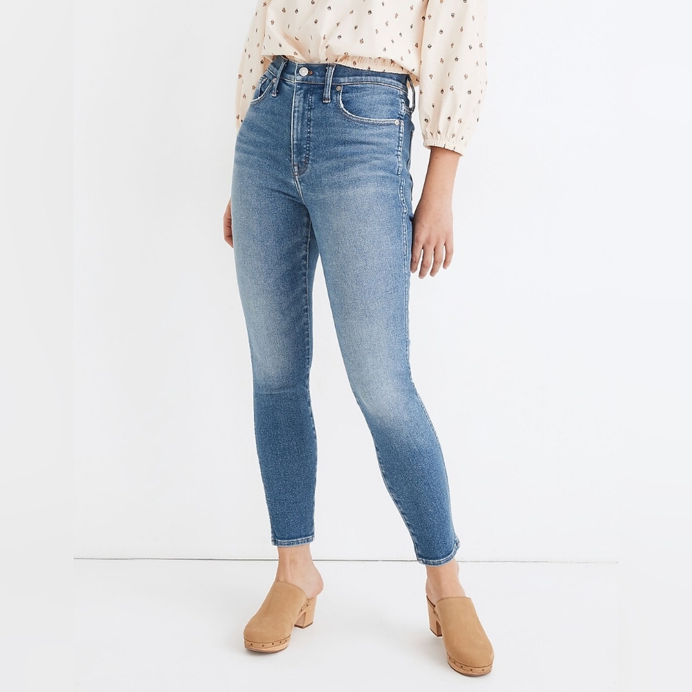 Madewell 10" High-Rise Skinny Crop Jeans in Sheffield Wash size 28